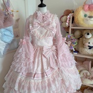 Lolita Ji Sleeve Chiffon Shirt Lolita Dress Inner White Shirt Generating Color Shirt Pink Shirt yy26
