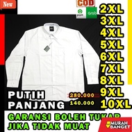 KEMEJA Men's formal shirt, men's jumbo top shirt men's white sizeBIG 2xl 3xl 4xl 5xl 6xl 7xl long sl