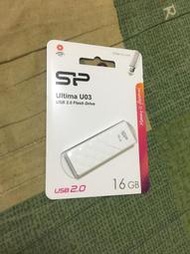 SP U03 16GB 隨身碟 USB 2.0 (白) 經典菱格紋 奢華時尚 滑推設計 無蓋 廣穎