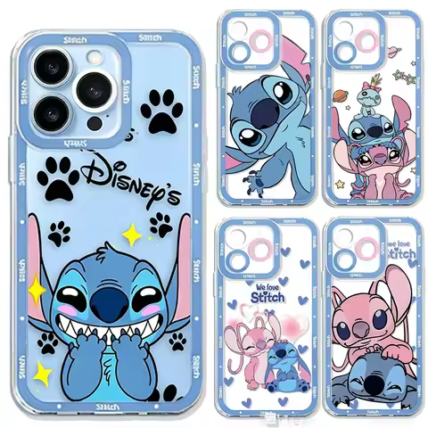 Transparent Cute Stitch Case For Honor X8D X9D X7D X9A X8C X7A X9B X7B X8B 90 Lite Nova 5T 3i Silico