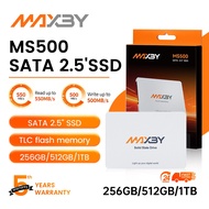 MAXBY MS500 SATA III 2.5 SSD 3D TLC Internal SSD Up to 550MB/s for Laptop/PC 256GB/512GB/1TB 3-Year 