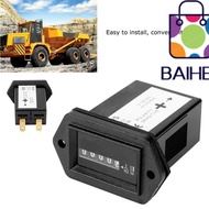 BAIHEE Hour Meter Timer, DC Timer Engine Hour Meter, Universal 12-36V Mechanical Hour Meter Tractor