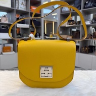 99新 Hermes/愛馬仕 檸檬黃銀扣Mosaique馬賽克 C刻