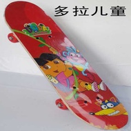 Twin Tips Adult Skateboard Double-Sided Pattern Ultraman Scooter Thickened Bracket Bag Special Offer Children's Four-Wheel Cartoon