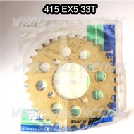 415 SRS REAR SPROCKET HONDA EX5 33T 34T 36T SPROCKET BELAKANG