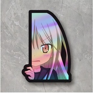 Sticker anime intip | Anime cutting Sticker size 7 cm