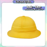[Little B House] Children Bucket Hat Yellow Hat Kids Cute Toddler Hat 儿童帽子 Topi Kanak-kanak - HAT02
