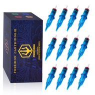 POSEIDON V3 Tattoo Cartridge Needles 50PCS Mixed Size Steriled Needles with Membrane Safety Cartridg