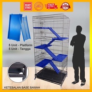 *BERKUALITI* Big Cat Cage 5 Level Solid Platform / Sangkar Kucing 5 Tingkat Besar - 9135S