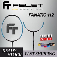 【Ready Stock】Felet Fanatic 112 4U 82Gram 31lbs Racket Badminton Racket (100% Original)