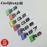 Audi S3 S4 S5 RS4 RS6 RS7 RS8 SQ3 SQ5 SQ7 Logo Emblem Car Rear Trunk Badge Sticker