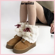 ORIENTLIIY Plush Fur Boots Cover - Soft Fur Y2K Sock Boots for Warm Hosiery