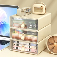 Transparent Transparent Desktop Storage Box Light Luxury High-value Plastic Multifunctional Book Cos