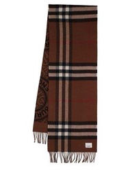 Burberry Giant格紋圓形羊絨圍巾頸巾30x168cm