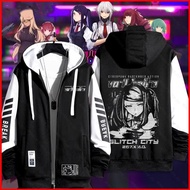 NS Cyberpunk VA-11 HALL-A anime zipper Hoodie coat jacket Unisex Top