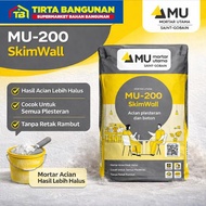 MU-Weber MU 200 SKIM WALL MORTAR SEMEN INSTAN ACIAN PLESTERAN DAN BETON 20 KG Merah Paint Mudah Digu