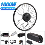 1000W Motor Wheel 48V Electric Bicycle Kit 20AH Hailong Battery Ebike Conversion Kit XF19 Geared Hub Motor Electric Bike Kit