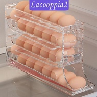 [Lacooppia2] Egg Dispenser Auto Storage Container Egg Holder for Refrigerator for Countertop Refrigerator Fridge Door