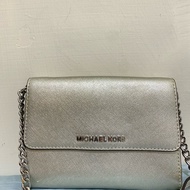 MICHAEL KORS 女用 銀色 斜背包 小包 全新 正品 現貨