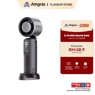 Amgras MetaHeld Fan Max portable handheld fan cooling ultra-high speed turbo fan 100-speed adjustmen