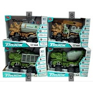 6x6 Off-Road Truck Toy Assorted – Crane, Mixer, Dump, Ladder & Dinosaur Truck with Lights and Sound