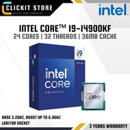 INTEL Core™ i9-14900KF Processor - 36M Cache 3.2GHz (24-Core/32-Threads) | LGA1700 CPU Pemprosesan