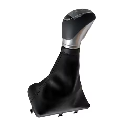 AT Leather Front Gear Shift Knob & Boot Cover Fit for Hyundai Elantra 2020 2019 2018 2017 2016 Autom