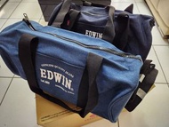 edwin圓筒包2入限量1組深藍、淺藍各1全新品