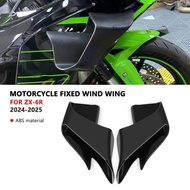 For ZX6R 2025 ZX-6R 2024 zx6r 636 2024 ZX636 2025 Motorcycle Downforce Naked Side Spoilers Winglet A