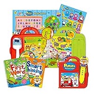 Toddler Learning Toys (Pororo) , Preschool Busy Books 2 3 4 5, Sing Read Along &amp; Learn Alphabet Words with Fun Smart Pen &amp; 2 Busy Books, Little Future Book, TOYTRON
