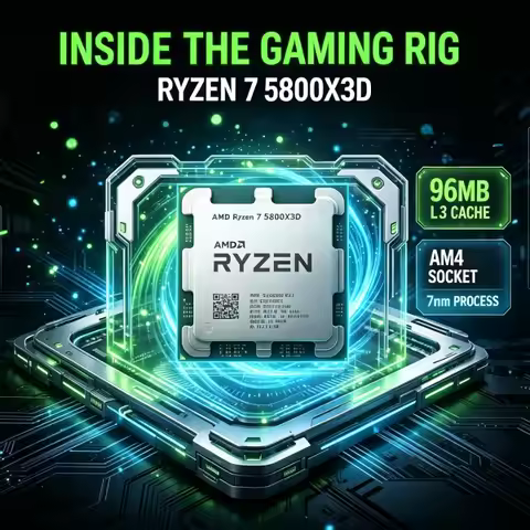 R7 5800X3D AMD Ryzen7 5000 Series Gaming Processor 7nm Craft 3.4GHz 8C16T 96MB Cache Support DDR4 AM