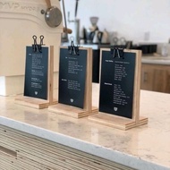 [Direct Factory] Menu Stand with plywood finished Nordic Design Restaurant Menu Board