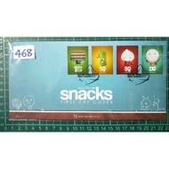 468 FDC 2012 Local Tea Time Snacks 4 values, Singapore First Day Cover