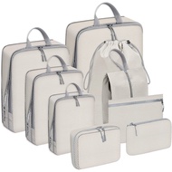 【In stock】8PCS Travel Storage Bag Set, Compression Travel Bag Travel Organiser 4 Colors Luggage Bag, Portable Luggage Organiser [Premium Quality] XKDZ