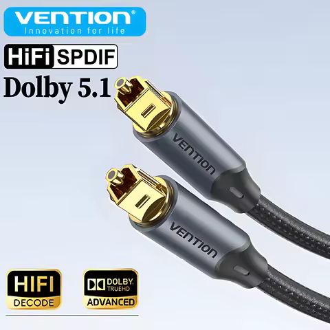 Vention Digital Optical Audio Cable Toslink SPDIF HIFI Sound SPDIF Dolby 5.1 Amplifiers for HIFI Vid