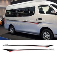 Car Door Stickers For Nissan NV350 Caravan Urvan Escapade Accessories Tuning Auto Both Side Waist St