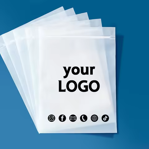 Plastic bags wholesale small size frosted ziplock bags jewelry packaging bags resealable clothing pa