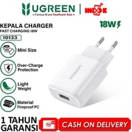 Ugreen Fast Charger iphone 5-8 X/Xs/Xr 10W/18W UGREEN Wall Charger USB Head 18W USB QC 3.0 Fast Char