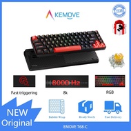 KEMOVE T68-C Magnetic Switch Mechanical Keyboard RT Adjustable RGB Lighting Gaming Keyboard