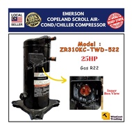 Emerson Copeland Scroll AirCond/Chiller Compressor 25HP (R22 Gas) Model : ZR310KC-TWD-522