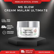 Cream Wajah Flek MS GLOW Ultimate Night Cream  - Ms Glow Cream malam ultimate - MSGlow krim malam ul