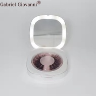 Makeup Lasting Cosmetics Golden Luxury Beauty New Design Mirror LED Eyelash Box 1228hw