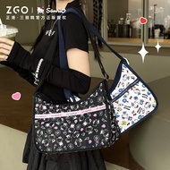 ZGO Sanrio HelloKitty Crossbody Bag For Woman Girls Underarm Shoulder Stylish Cute Korean Style Gift