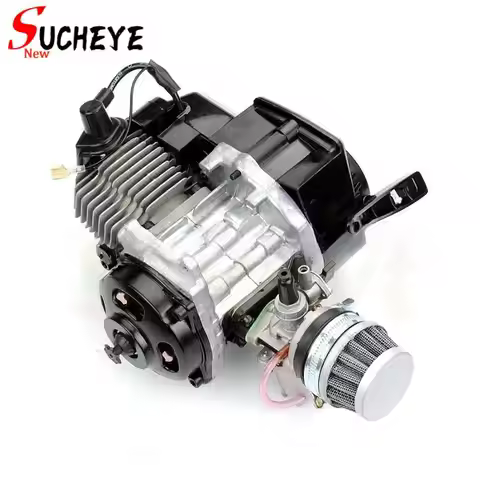 1pc 2 Stroke 49cc Pull Start Engine 25H Sprocket Motor Transmission Engine Air for Filter Mini Pocke