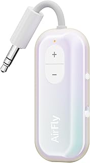 Twelve South AirFly SE Iridescent Bluetooth Wireless Audio Transmitter Receiver for AirPods or Wirel