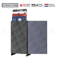 SECRID - 智能防盜Cardprotector鋁制卡盒 - Structure 黑色 [平行進口]