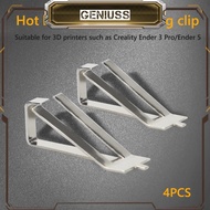 [geniuss.my] Glass Heated Bed Clip 3D Printer for Ender 3 Pro/Ender 5 (4pcs)
