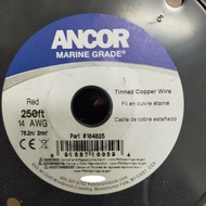 Ancor 104825 Marine Grade Tinned Copper Wire, 14AWG (2mm²), Red - 50ft