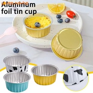 [Top Selection] DIY Egg Tart Dessert Tin Paper Cup Ultra-thin Colorful Cake Baking Aluminium Foil Oven Food Packaging Box