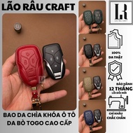 Vinfast car key case (6 7 8 9)2026, Lac Hong genuine Togo cowhide car key cover VIN_D4